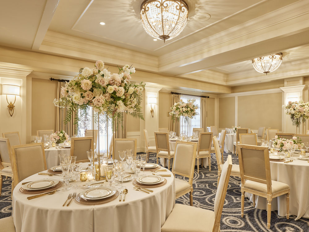 wedding table setup