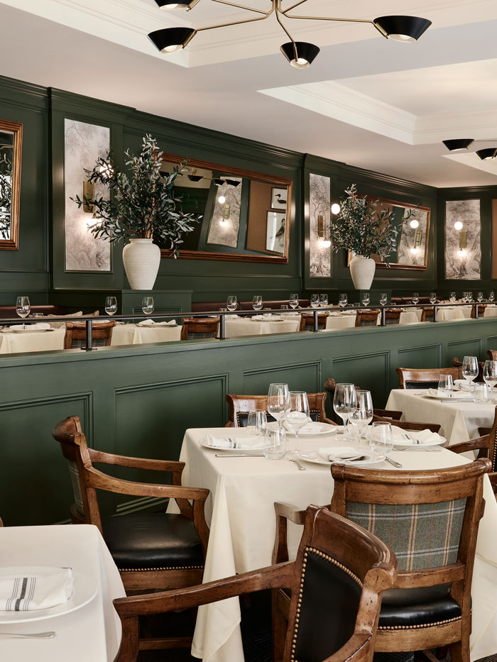 Elegant Restaurant Interior With Tables